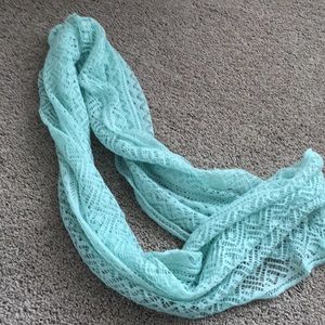 Seafoam green infinity scarf